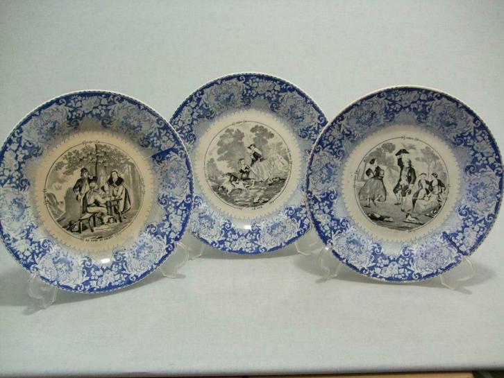 Onbekend decor 30 - Societe Ceramique, Antiek en Kunst, Antiek | Servies los, Ophalen