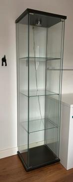 Glazen vitrine kast IKEA, Ophalen, Zo goed als nieuw, 25 tot 50 cm, 50 tot 100 cm