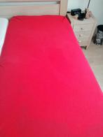 Hoeslaken 90 x 200 cm, rood, Jongetje of Meisje, Hoeslaken of Sloop, Ophalen of Verzenden, Zo goed als nieuw