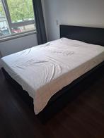 Bed Frame with 4 Storage Boxes - Black-Brown (160x200 cm), Ophalen, Zwart, Tweepersoons, Zo goed als nieuw
