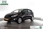 Ford Fiesta 1.0 EcoB. 101pk Titanium NL-auto|nav|cam|ecc|lmv, 12 maanden, Gebruikt, 580 kg, Zwart