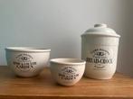 Claire Wilson’s servies, Brood crock & Bloempotten, Huis en Inrichting, Ophalen, Gebruikt, Overige materialen, Pot, Bus of Blik