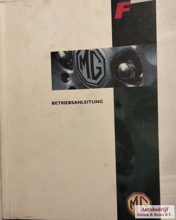 Handboek MG F RCL0131GER (Duitstalig) beschikbaar voor biedingen