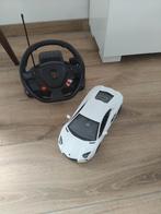 Lamborghi rc auto met stuur afstandbestuurbare auto, Ophalen of Verzenden, Zo goed als nieuw