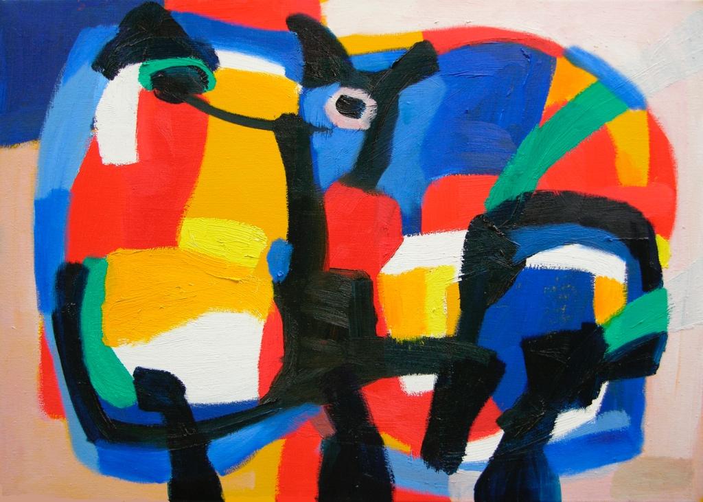 Karel Appel door Geert Jan Jansen, Antiek en Kunst, Kunst | Schilderijen | Modern, Ophalen of Verzenden