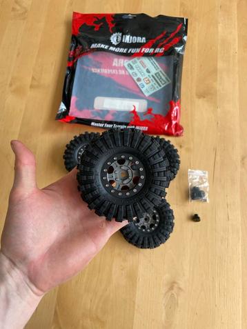 Injora King Trekker 1.55" Banden + Beadlock Velgen beschikbaar voor biedingen