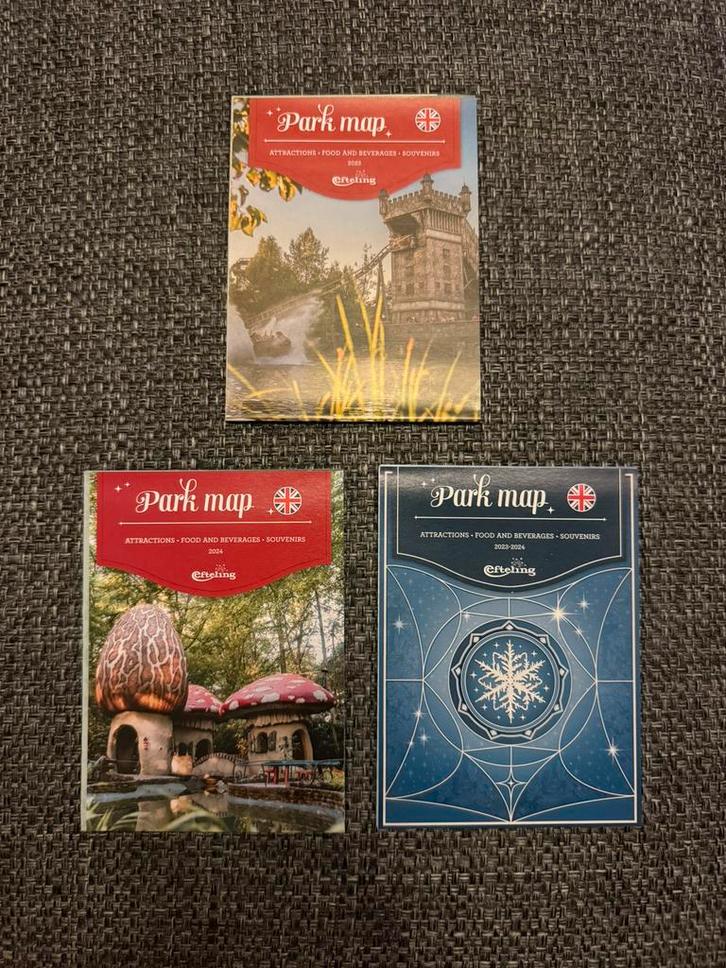 Park map Plattegrond Efteling Engelstalig 2023-2024, Verzamelen, Efteling, Nieuw, Gebruiksvoorwerp, Ophalen of Verzenden