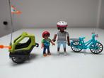 Playmobil moeder met kind in fietskar, Kinderen en Baby's, Complete set, Ophalen of Verzenden, Zo goed als nieuw