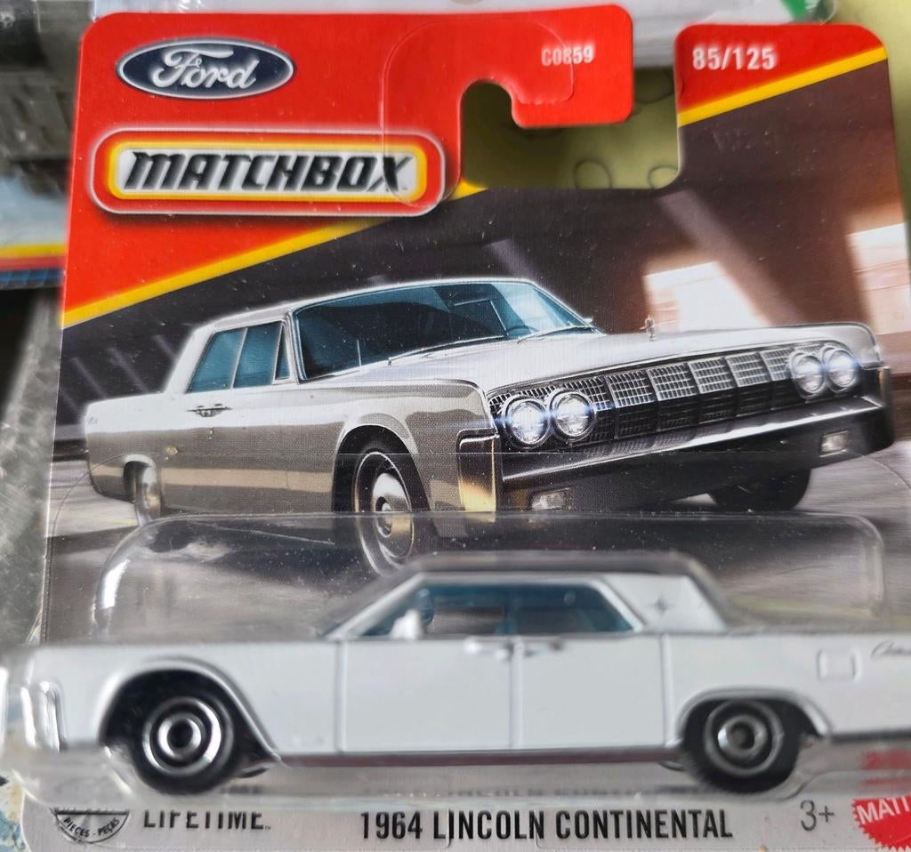 Matchbox 1964 Lincoln Continental - Nieuw in verpakking!, Mattel Europa B.V., Nieuw, Ophalen of Verzenden, Service.nl@mattel.com