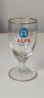 Alfa bierglas oud glas, Ophalen of Verzenden, Gebruikt, Glas of Glazen, Overige merken