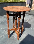Antieke Inklapbaar bijzet tafel, Antiek en Kunst, Ophalen