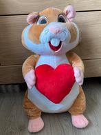 Ah hamster grote met hart, Kinderen en Baby's, Speelgoed | Knuffels en Pluche, Ophalen of Verzenden, Zo goed als nieuw, Overige typen