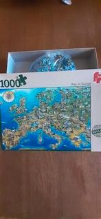 Puzzel Jumbo 1000 stukjes Kaart van Europa, Ophalen of Verzenden, 500 t/m 1500 stukjes, Zo goed als nieuw