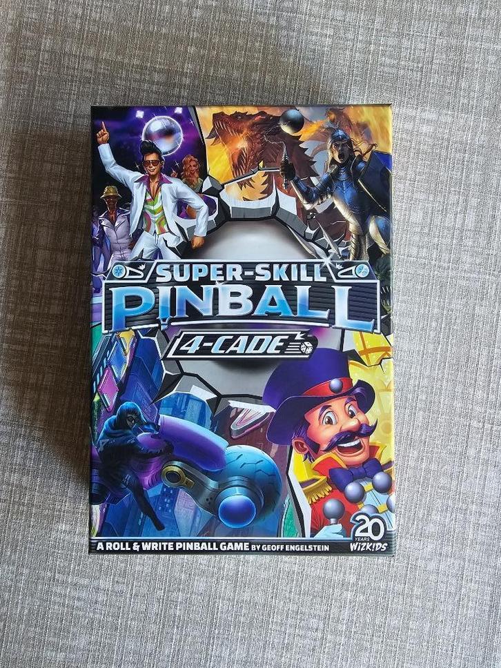 Super-Skill Pinball 4-Cade, Hobby en Vrije tijd, Gezelschapsspellen | Bordspellen, Zo goed als nieuw, Een of twee spelers, Drie of vier spelers