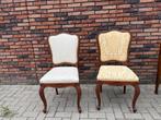 2 Klassieke eetkamerstoelen met houtsnijwerk, Antiek en Kunst, Ophalen