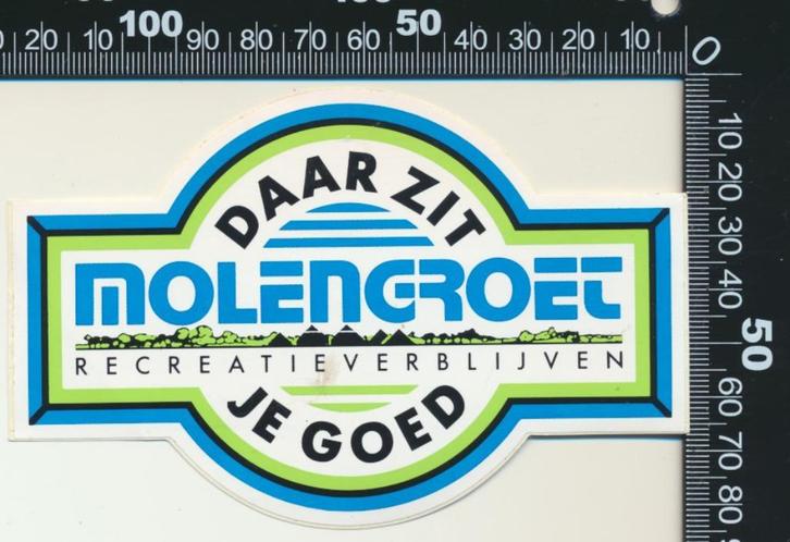 Sticker: Molengroet Recreatie Verblijven, Verzamelen, Stickers, Zo goed als nieuw, Bedrijf of Vereniging, Ophalen of Verzenden