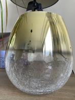 Vaas of windlicht goud glas Nieuw (ophalen/verzenden), Ophalen, Nieuw, Glas, Minder dan 50 cm