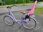 Moederfiets Paars Vogue ZGAN! Incl. Roze Yepp Kinderstoeltje, Fietsen en Brommers, Fietsen | Dames | Moederfietsen, Zo goed als nieuw