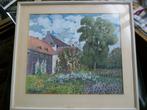 Pastel a. Lukkien, prinsentuin, delft lijst 53 x 48,5 cm pas, Ophalen of Verzenden
