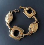 Strikjes armband, Overige materialen, Gebruikt, Ophalen of Verzenden, Goud