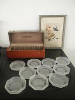 Art Deco onderzetters in doos C. Hoyng, Antiek en Kunst, Curiosa en Brocante, Ophalen of Verzenden