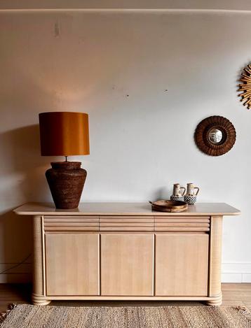 Italiaans design bamboe rotan sideboard dressoir vintage beschikbaar voor biedingen