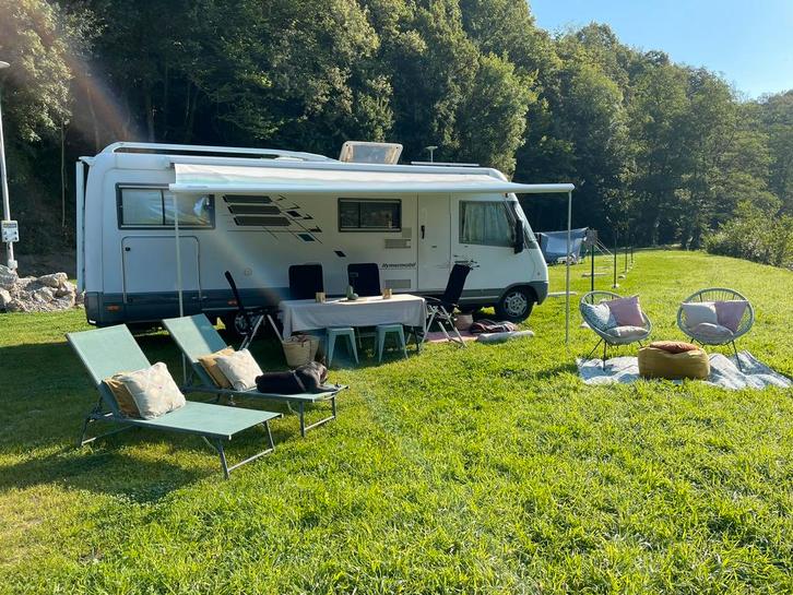 Hymer 710 XXL Garage 1997 – Zeer ruime integraalcamper, Caravans en Kamperen, Campers, Particulier, tot en met 4, Integraal, Hymer