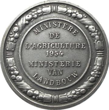 België penning Ministerie van Landbouw 1954 (zeldzaam) beschikbaar voor biedingen