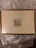 Gouda Zeefdruk Ingelijst, Antiek en Kunst, Kunst | Etsen en Gravures, Ophalen