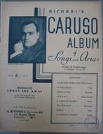 Puccini, etc Sheet Music - Caruso Album of Songs and Arias, Gebruikt, Ophalen of Verzenden, Populair