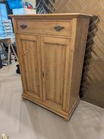 Vintage houten kast met lade – 140x50x100 cm, Ophalen, Gebruikt
