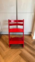 Stokke Triptrapstoel Rood, Kinderen en Baby's, Kinderstoelen, Ophalen, Zo goed als nieuw, Meegroeistoel