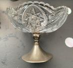 Kristallen bonbonschaal op voet, Ophalen of Verzenden
