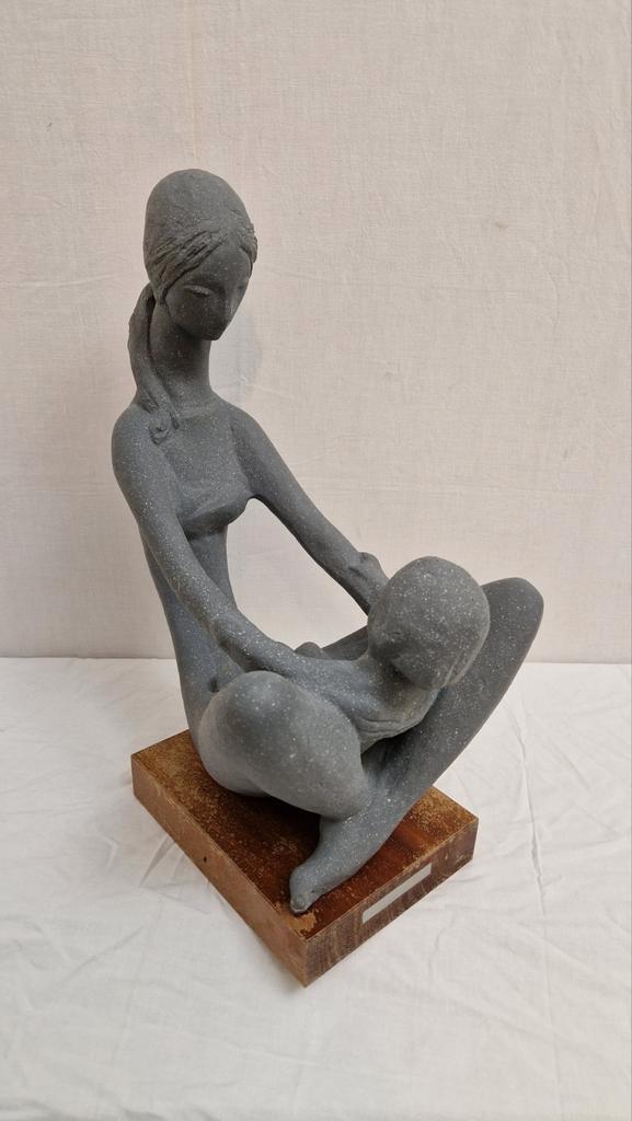 Beeld van Kathy Klein: "generations" Moeder met Kind 70's, Antiek en Kunst, Kunst | Beelden en Houtsnijwerken, Ophalen of Verzenden