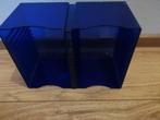 Blauw cd rek / dvd rek, Huis en Inrichting, Woonaccessoires | Cd- en Dvd-rekken, Ophalen, Gebruikt, Kunststof, Cd's