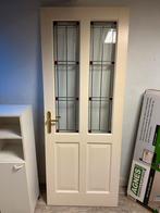 Paneeldeur met Glas in Lood, Doe-het-zelf en Verbouw, Deuren en Horren, Ophalen, Gebruikt, 80 tot 100 cm, Binnendeur