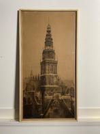Dirk Harting grote ets Oude Kerk Amsterdam, Antiek en Kunst, Kunst | Etsen en Gravures, Ophalen of Verzenden