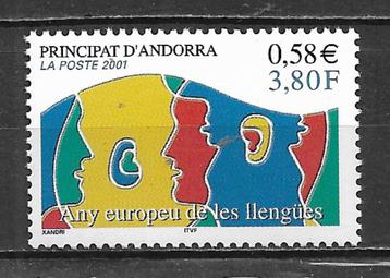 Frans Andorra 2001 Europees jaar van de talen pfris beschikbaar voor biedingen