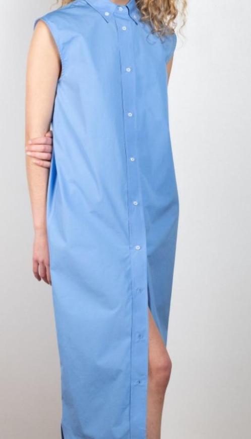 NIEUW LouLou Studio lange hemelsblauwe jurk mt L katoen, Kleding | Dames, Jurken, Nieuw, Maat 42/44 (L), Blauw, Onder de knie