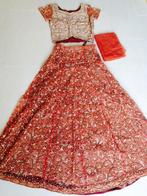 Indiase jurk set anarkali, ghagra, salwaar kameez, Ophalen of Verzenden, Zo goed als nieuw, Galajurk