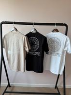 Stone island tshirt met print, Verzenden, Zo goed als nieuw, Maat 48/50 (M), Beige