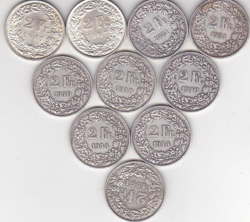 2 FRANKEN SWITSERLAND Zilver, Postzegels en Munten, Munten | Nederland, Vóór koninkrijk, Zilver, Verzenden