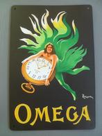reclamebord horloge Omega advertentie blik 20 x 30 cm, Ophalen of Verzenden, Nieuw, Reclamebord
