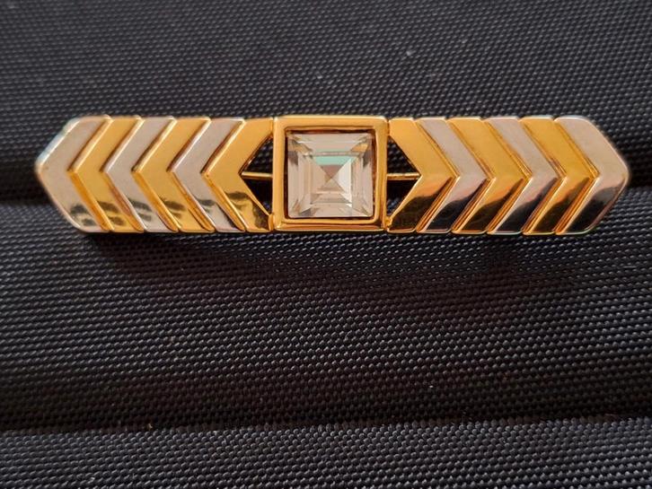 Art Deco Broche jaren '70, Sieraden, Tassen en Uiterlijk, Broches, Zo goed als nieuw, Overige materialen, Zilver, Ophalen of Verzenden