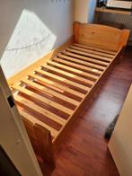 Stevig 1-persoons grenen bed exclusief  matras, Ophalen, 90 cm, Eenpersoons, Zo goed als nieuw