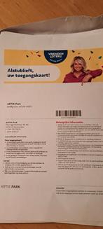 Dierentuin entree kaartjes Artis, Tickets en Kaartjes, Drie personen of meer, Ticket of Toegangskaart