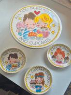 Blond Amsterdam cupcake plateau met 3 petit fours, Ophalen, Zo goed als nieuw, Blond Amsterdam