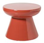 Eyecatcher: Oranje bijzettafel (nieuw in de doos), Huis en Inrichting, Tafels | Bijzettafels, Ophalen, Minder dan 55 cm, Rond
