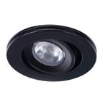 Inbouwspot IP65 Cyprus LED 3watt 2700K dimbaar zwart, Led, Metaal of Aluminium, Ophalen of Verzenden, Plafondspot of Wandspot