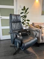 Prominent Humberto E100 Blauw Relaxfauteuil Xl Sta - Op Accu, Minder dan 75 cm, Leer, Ophalen of Verzenden, Zo goed als nieuw